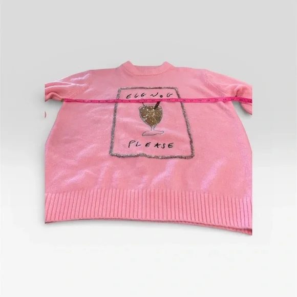 Nasty Gal Pink Graphic Sweater - Picture 3 of 7